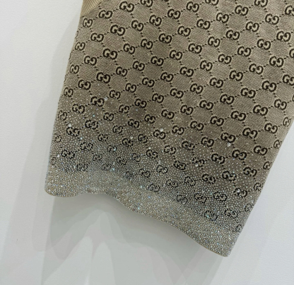 GG Flash diamond system round neck knitted vest