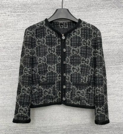 GG Embroidered woolen top