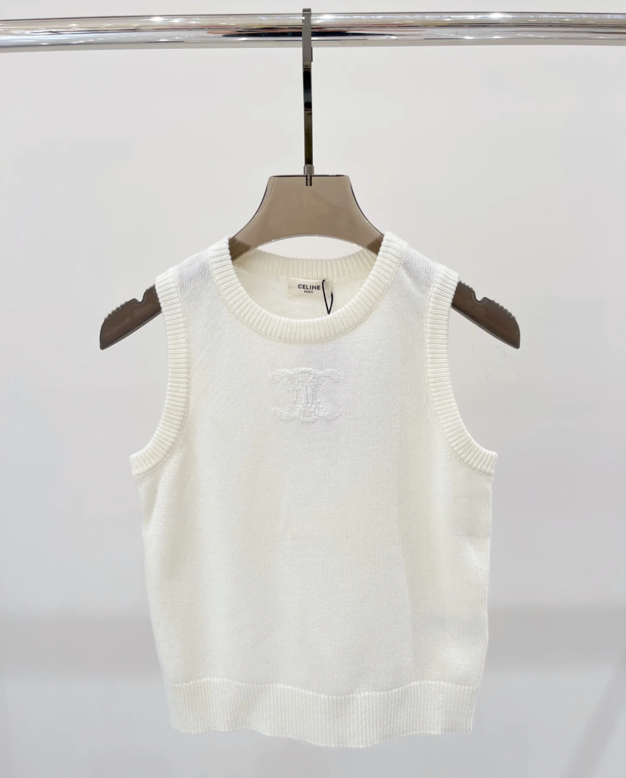 SL Solid color knitted vest