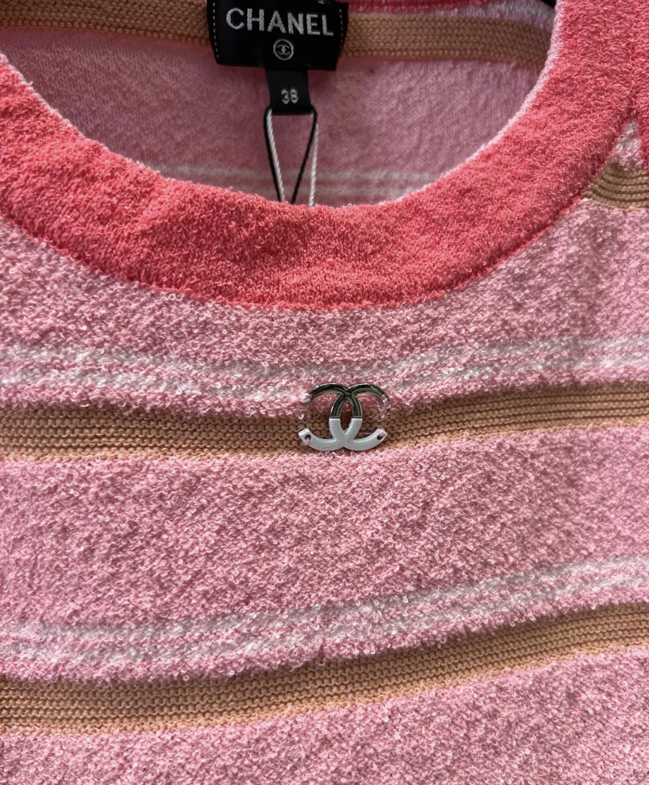 XX Customized Knitted Fabric Strap with Color Bar