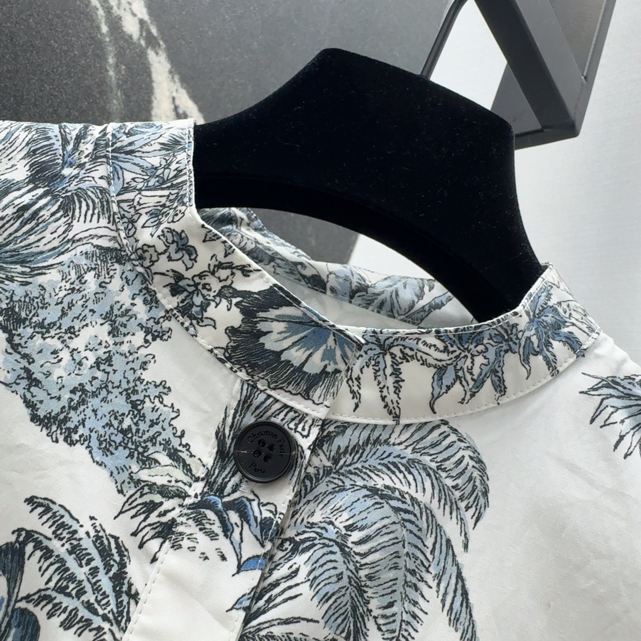 DIA 2025SS Coconut tree ink painting dress