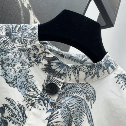 DIA 2025SS Coconut tree ink painting dress