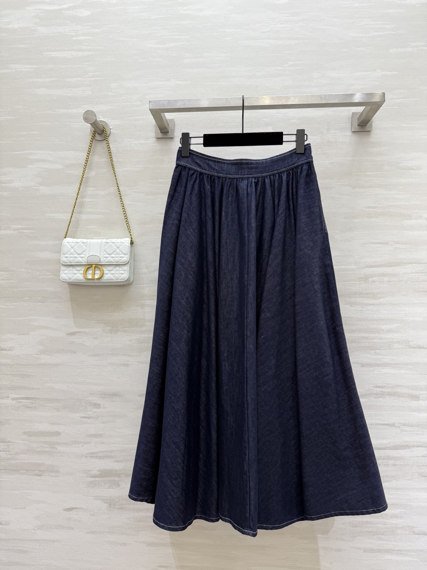 DIA 2025SS Full print denim half skirt