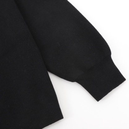 LEW Knitted sweater with large LOGO jacquard pocket on the chest