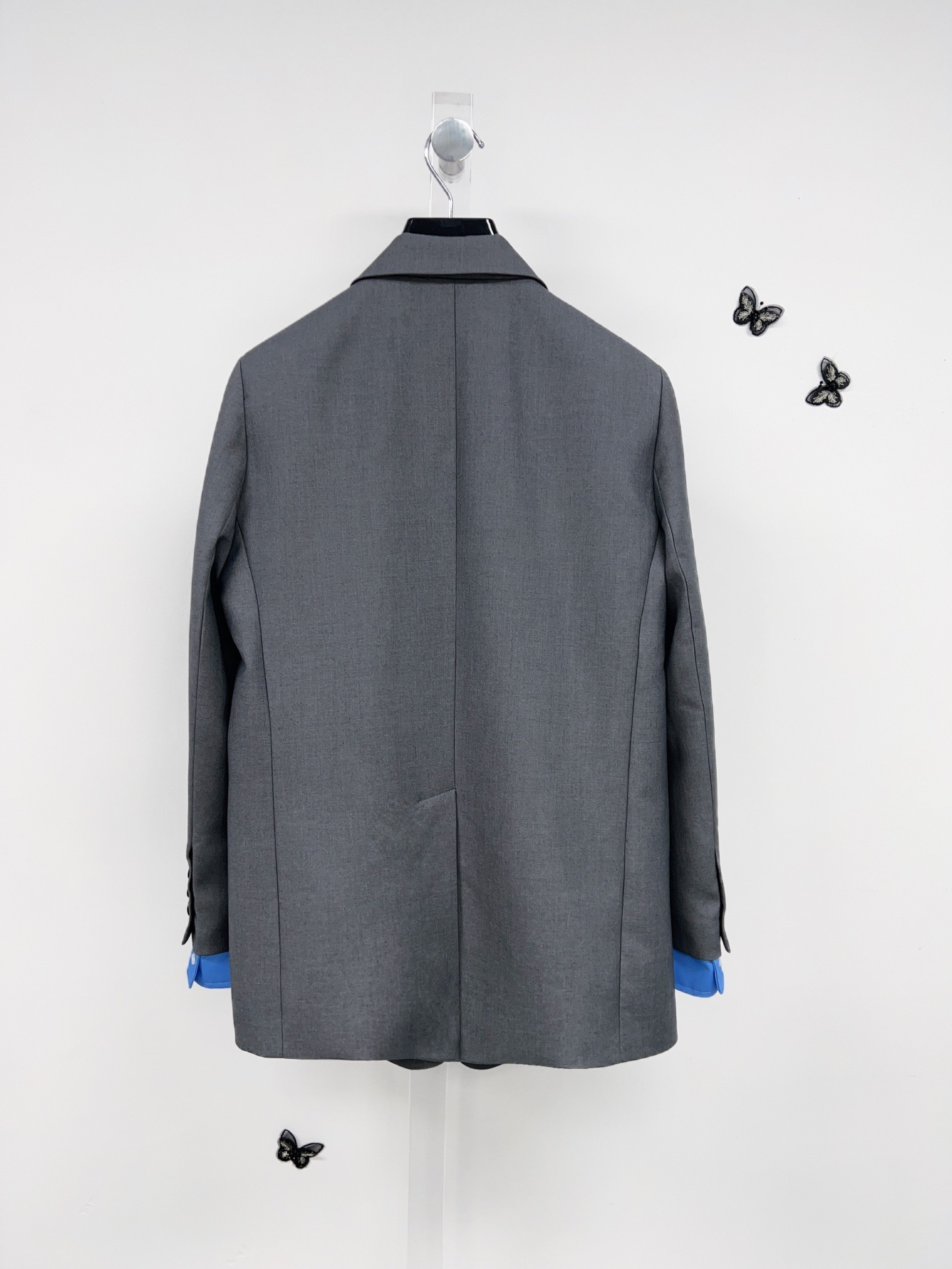 MM 2025SS Advanced gray patchwork cuff suit