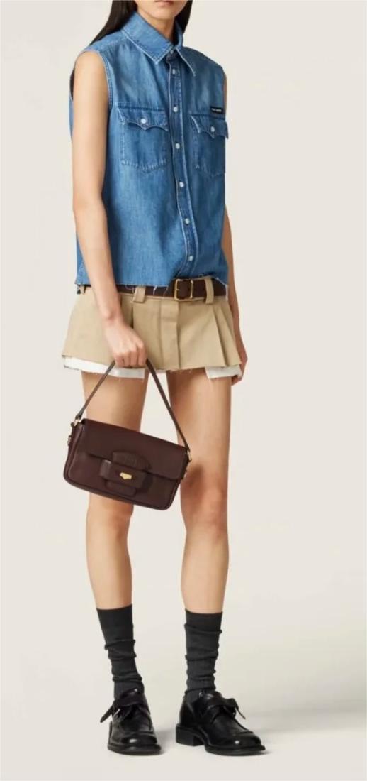 MIU25SS Pocket Denim Vest