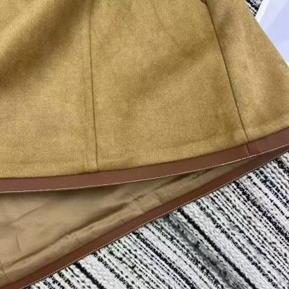 MM Brown belt short sleeve dudou