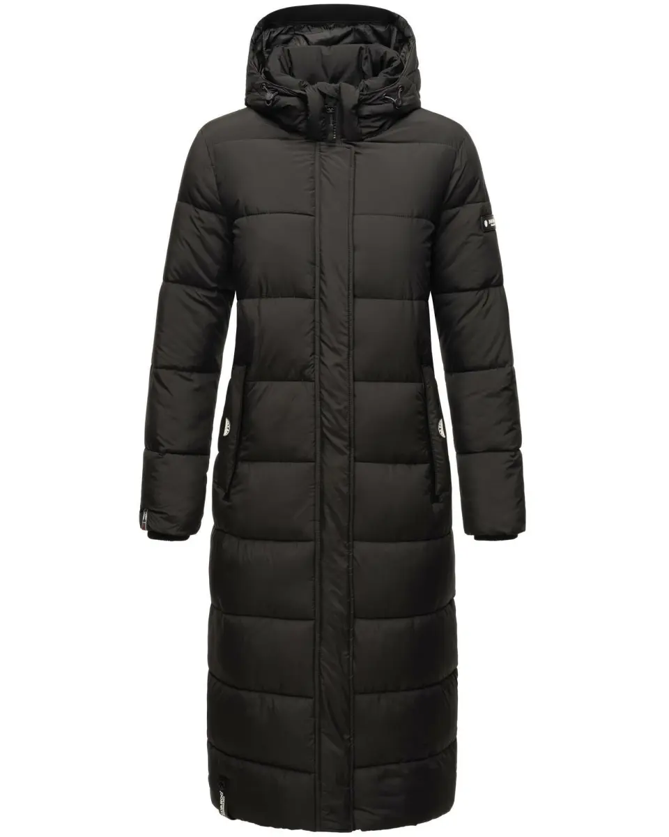 ladies long winter jacket quilted