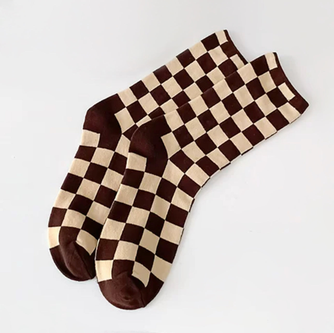 Checkerboard Colored Socks