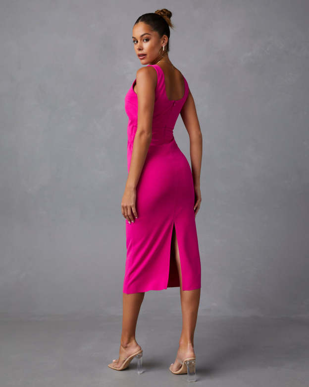 Timeless Beauty Cutout Midi Dress-Matylis