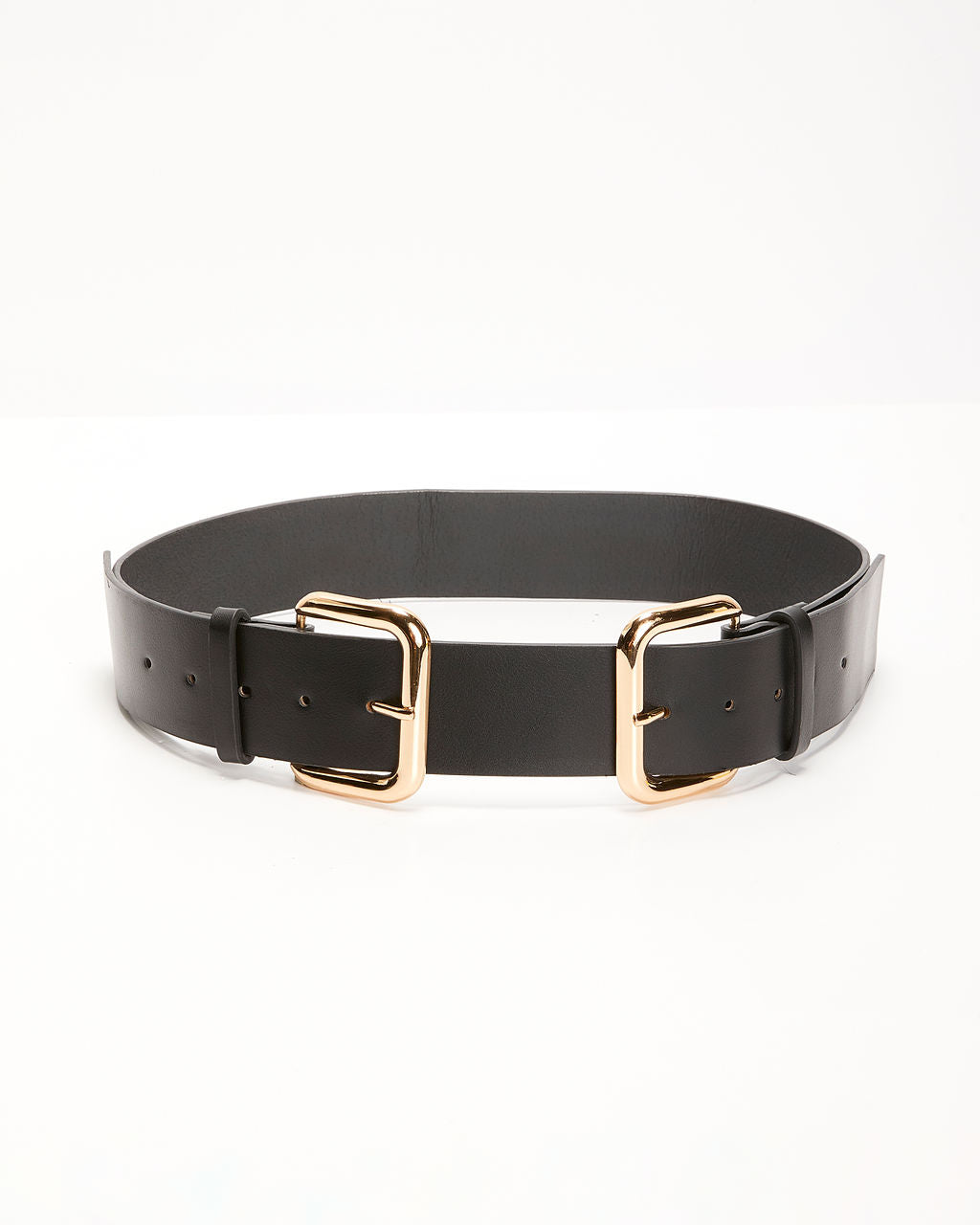 Tight Hold Double Buckle Faux Leather Belt-Matylis
