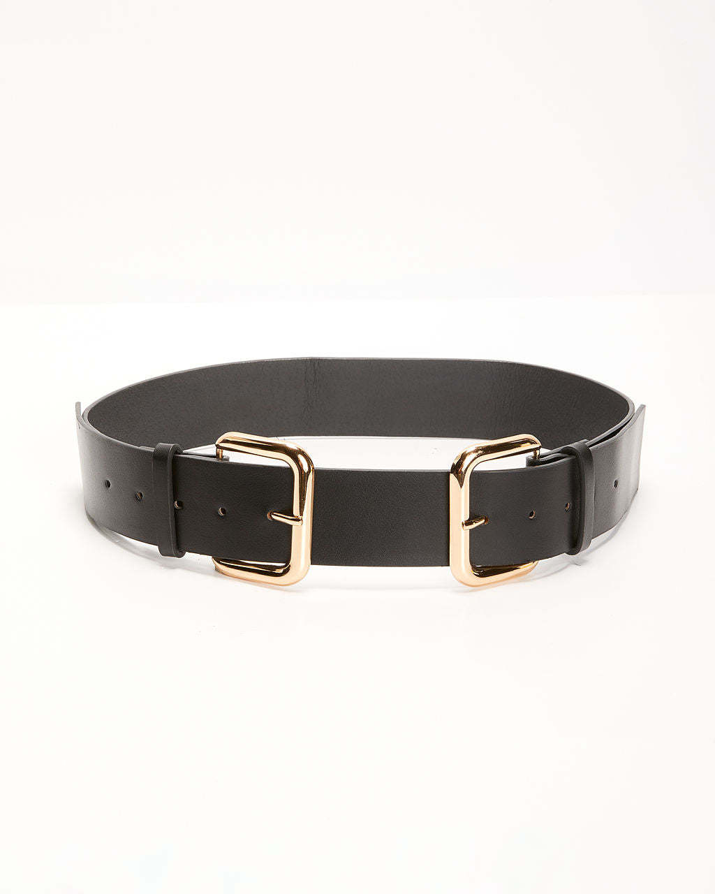 Tight Hold Double Buckle Faux Leather Belt-Matylis