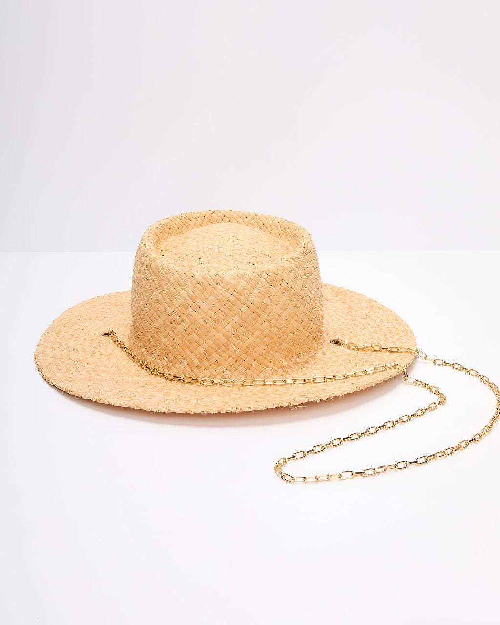 Vaycay Nomad Chain Link Straw Hat-Matylis