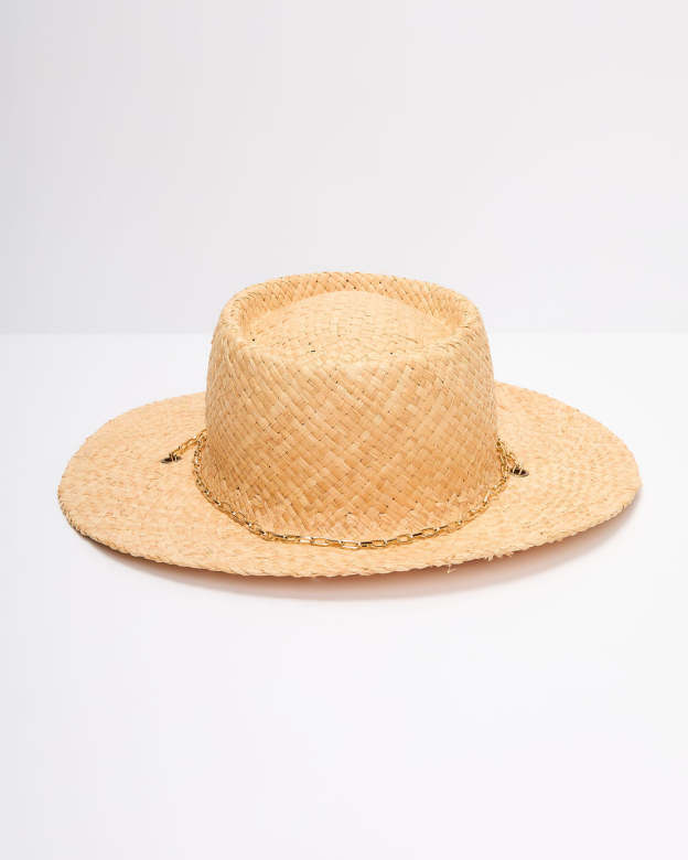 Vaycay Nomad Chain Link Straw Hat-Matylis