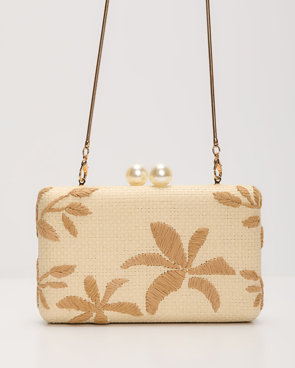 Voyage On Woven Straw Clutch-Matylis