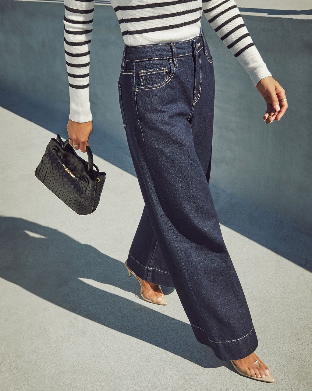 Weekend Plans High Rise Wide Leg Jeans-Matylis