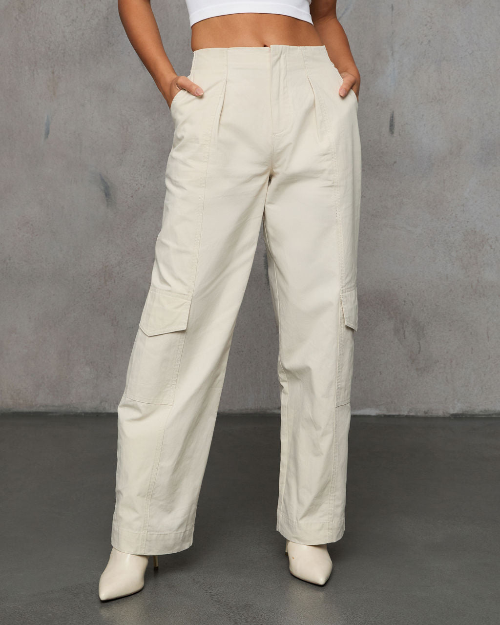 Together Again Pleated Front Pants-Matylis