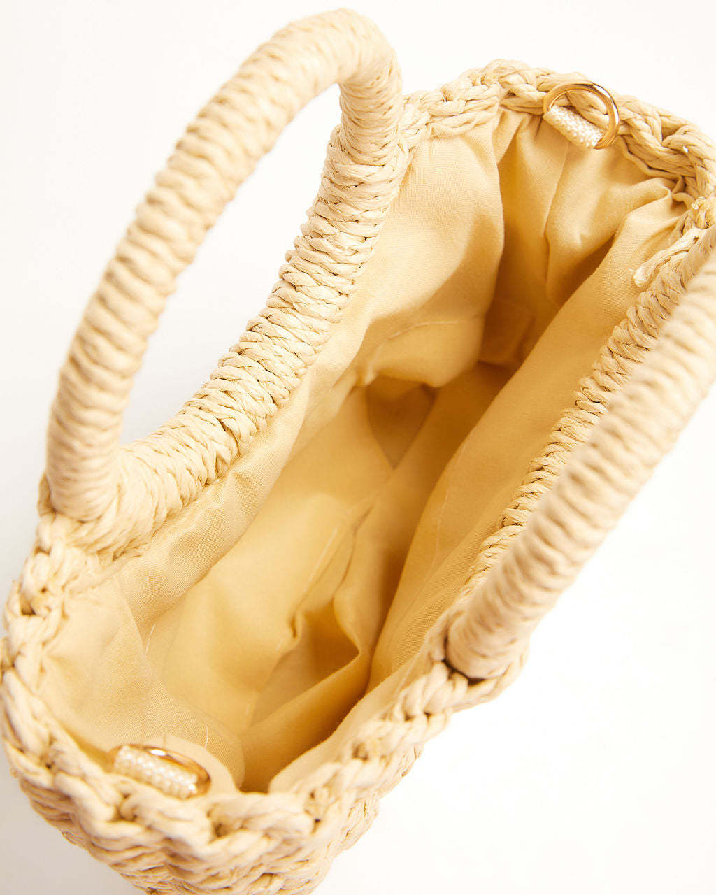 Valencia Small Rounded Straw Tote-Matylis