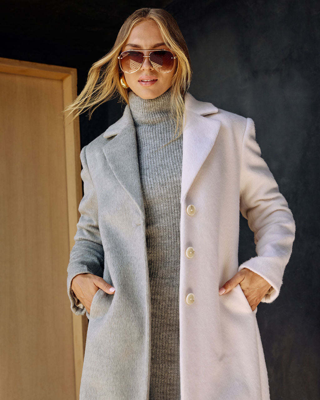 Two Sides Contrast Coat-Matylis