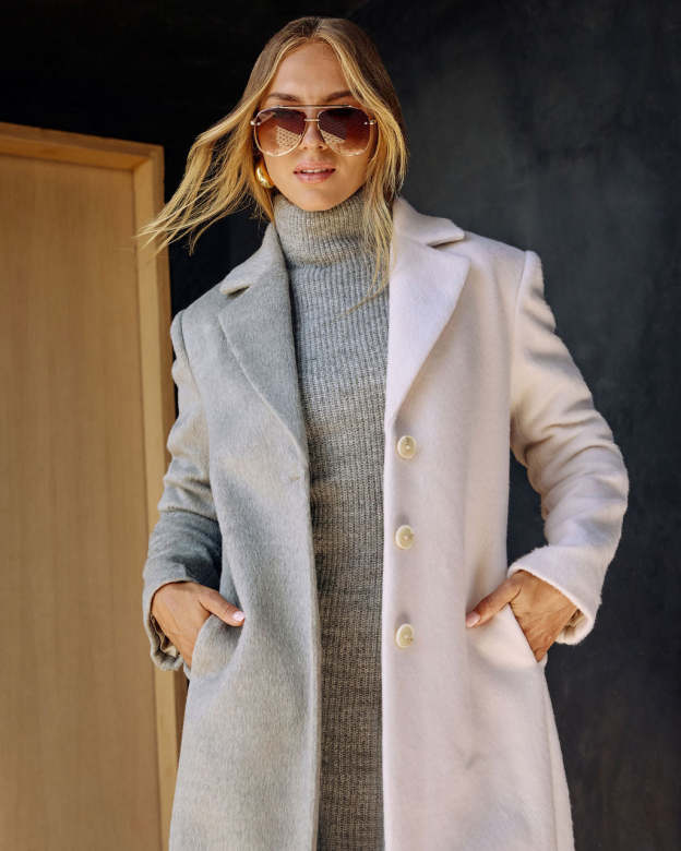 Two Sides Contrast Coat-Matylis