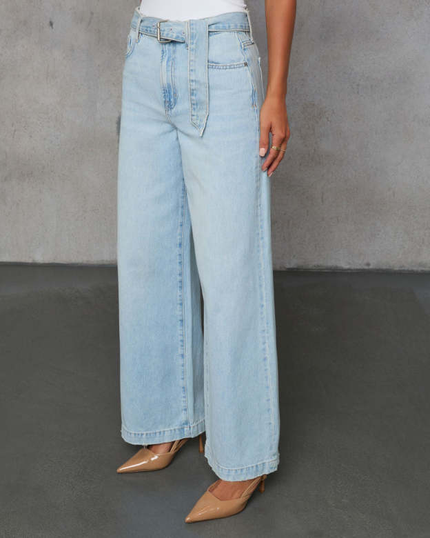 Wild Breeze High Rise Wide Leg Jeans-Matylis