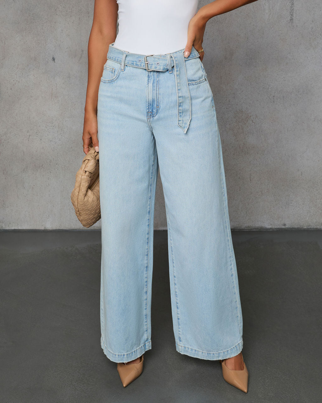 Wild Breeze High Rise Wide Leg Jeans-Matylis
