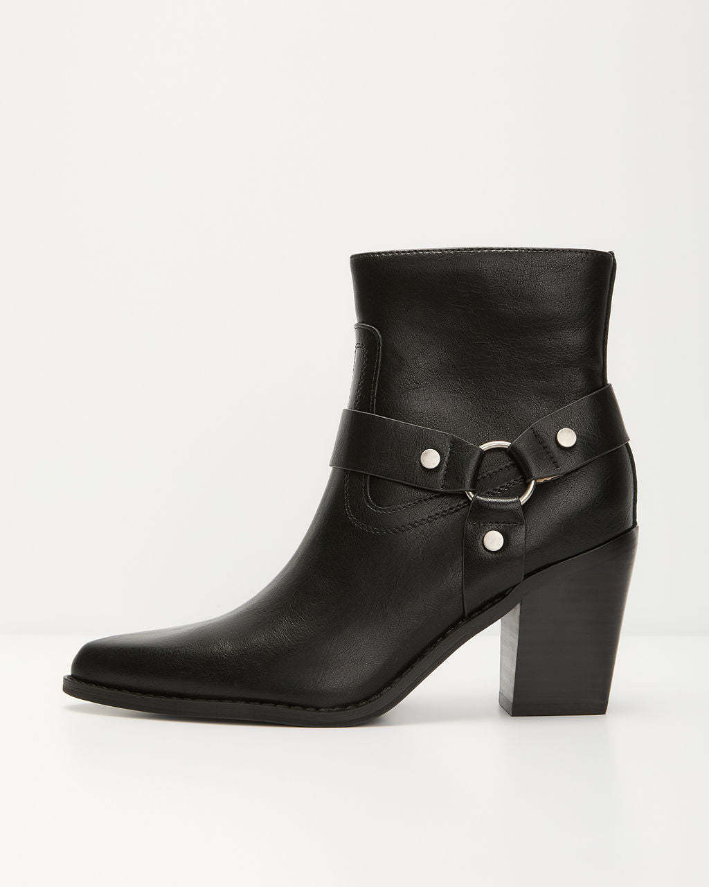 Walk Away Western Hardware Ankle Booties-Matylis