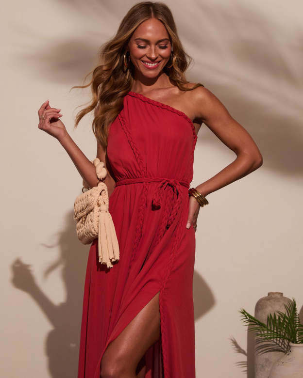 Warm Breeze Waist Tie Maxi Dress-Matylis