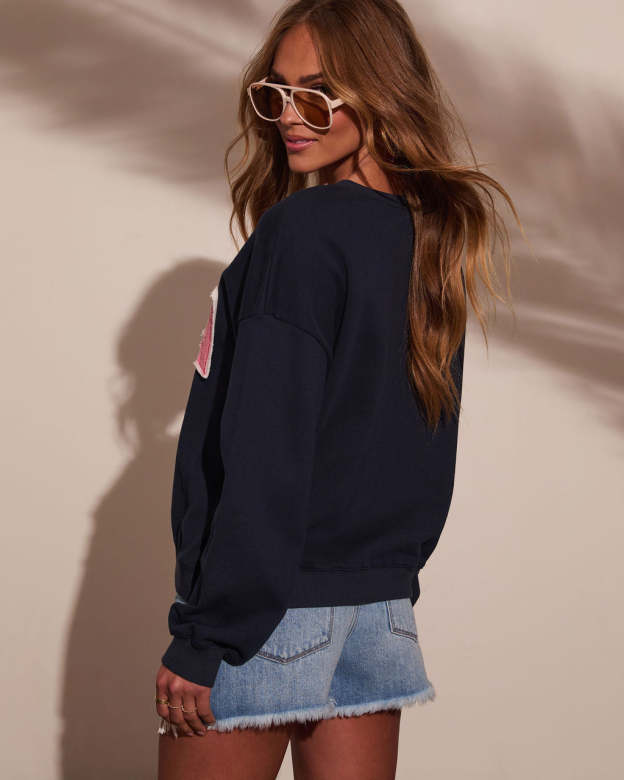 USA Graphic Pullover Sweatshirt-Matylis