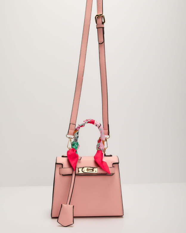 Tracey Structured Scarf Top Handle Bag-Matylis