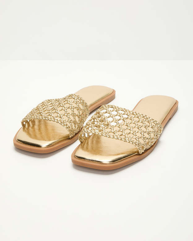 Warren Crochet Flat Sandals-Matylis