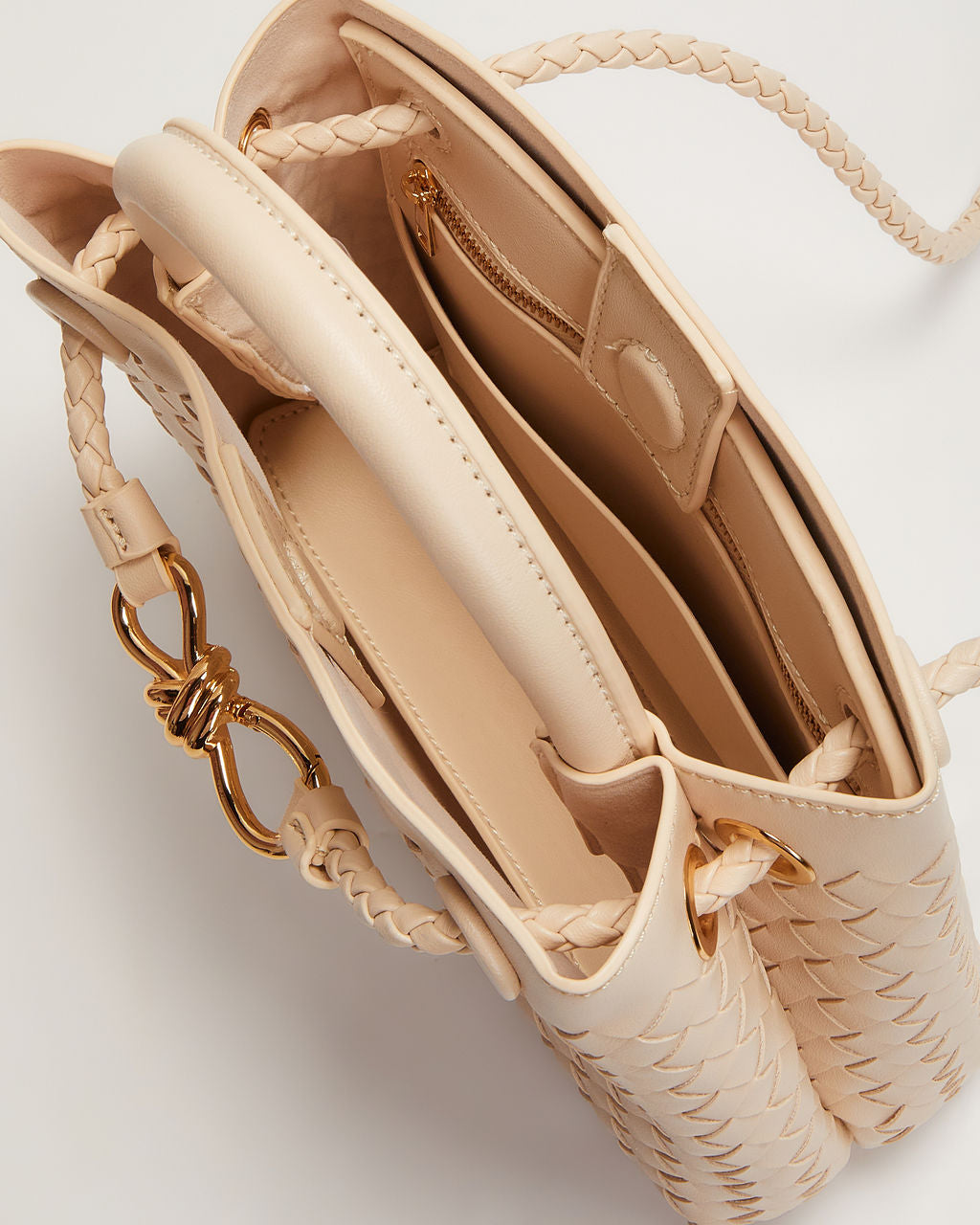 Vita Woven Bow Detail Crossbody Bag-Matylis