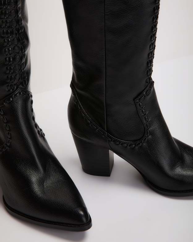 Walk Together Western Knee High Boots-Matylis