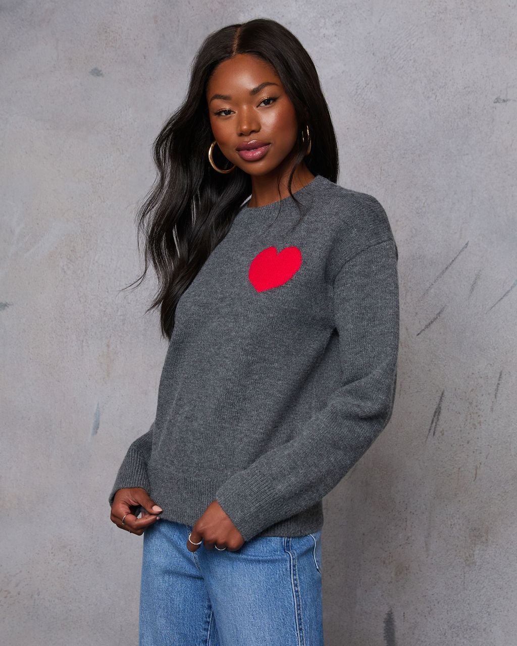 Wearing My Heart Pullover Sweater-Matylis