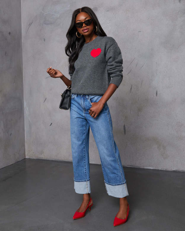 Wearing My Heart Pullover Sweater-Matylis
