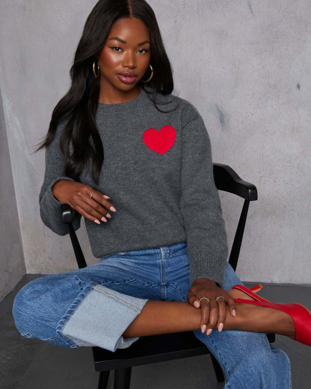 Wearing My Heart Pullover Sweater-Matylis