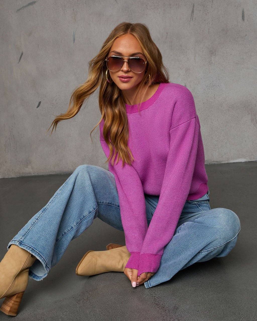 Touch Of Cool Knit Pullover Sweater-Matylis