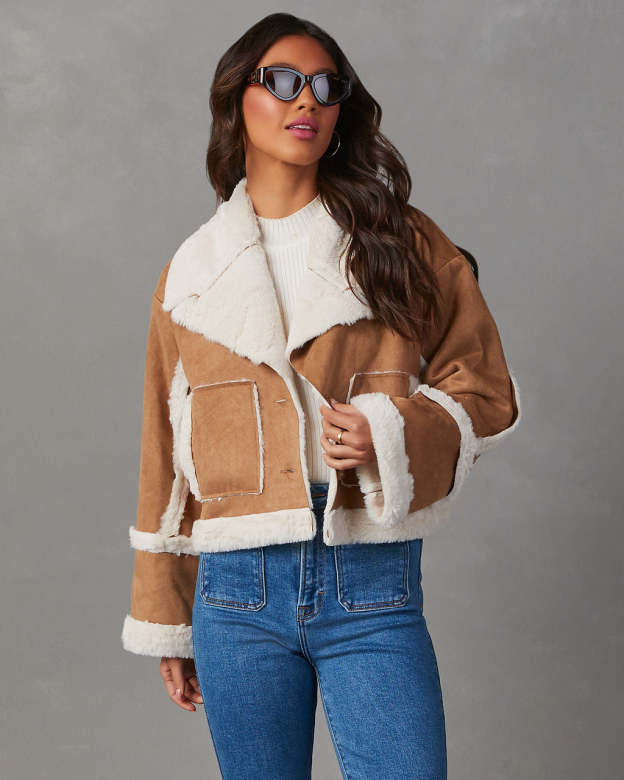 Wildwood Cropped Shearling Jacket-Matylis