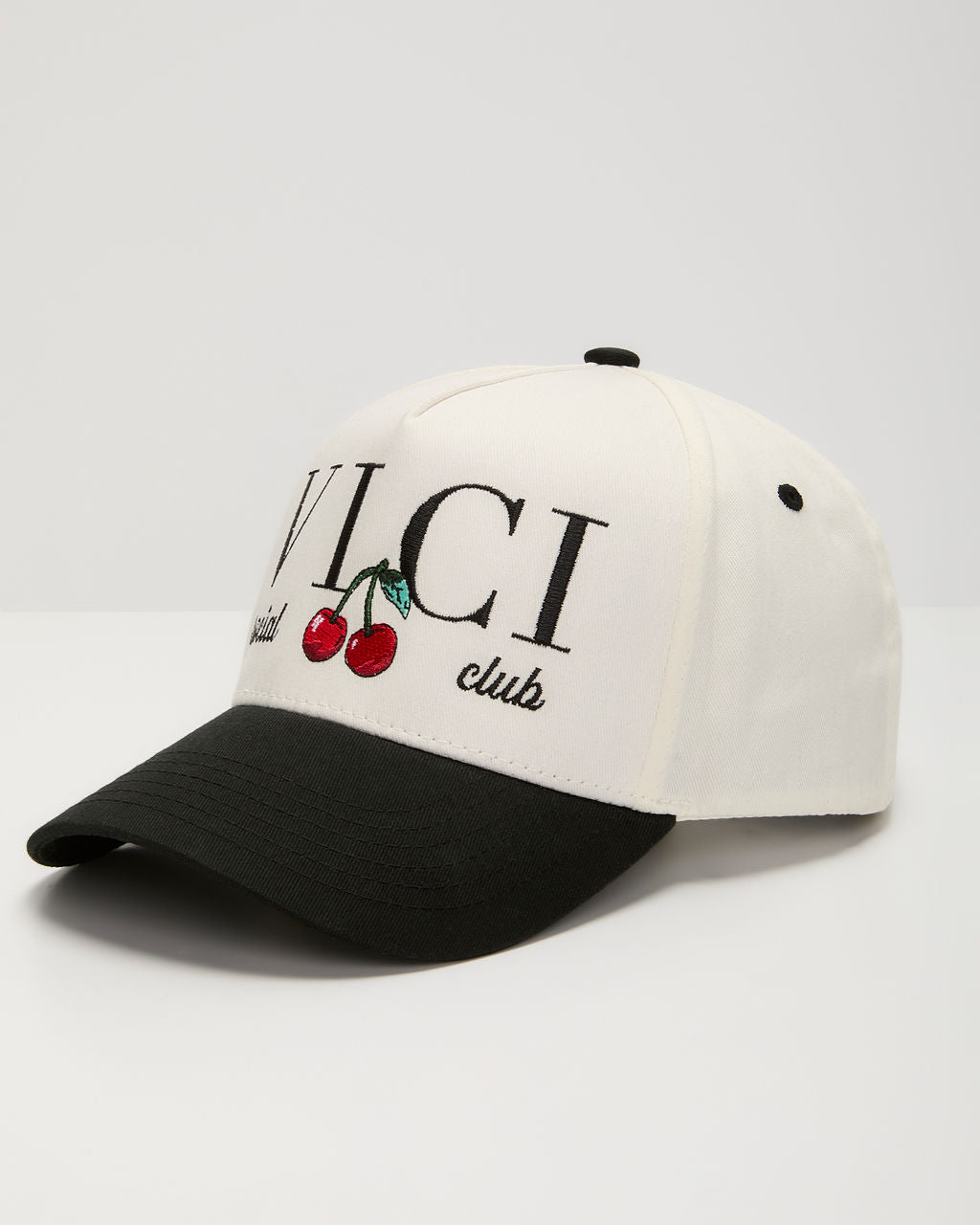 Matylis Social Club Embroidered Cherries Hat-Matylis