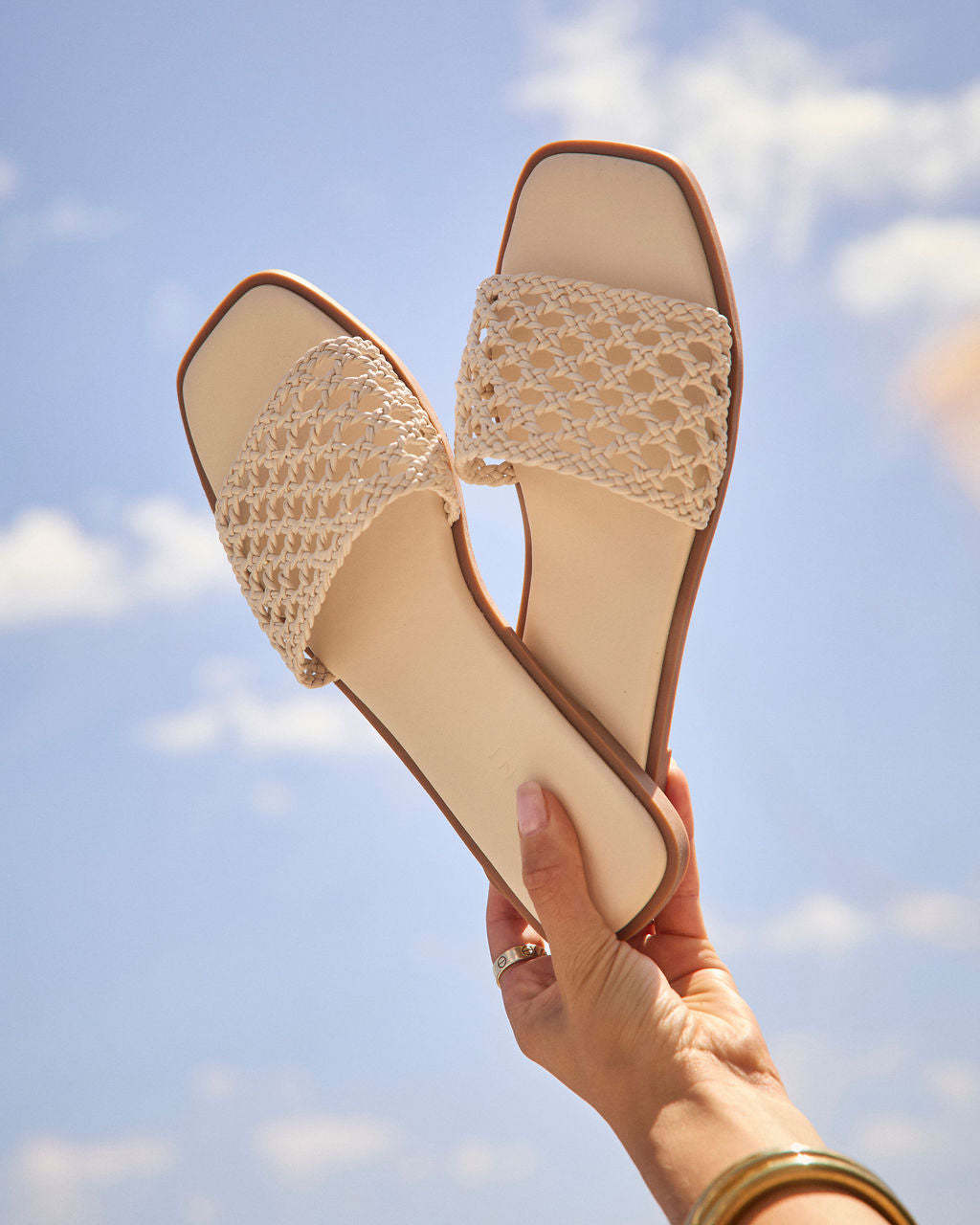 Warren Crochet Flat Sandals-Matylis