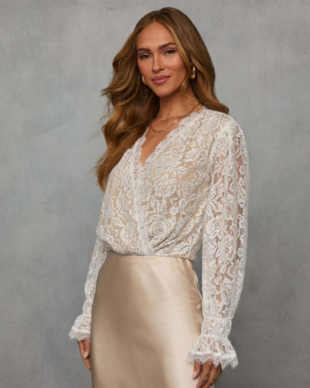 Timeless Moment Lace Bodysuit-Matylis