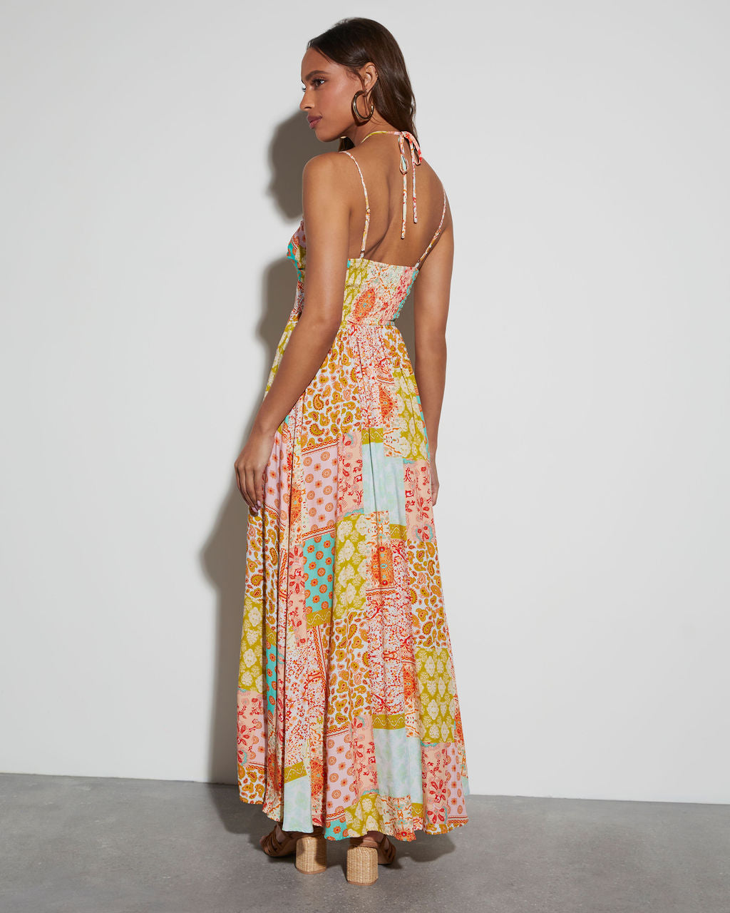 Tropical Tango Sweetheart Maxi Dress-Matylis