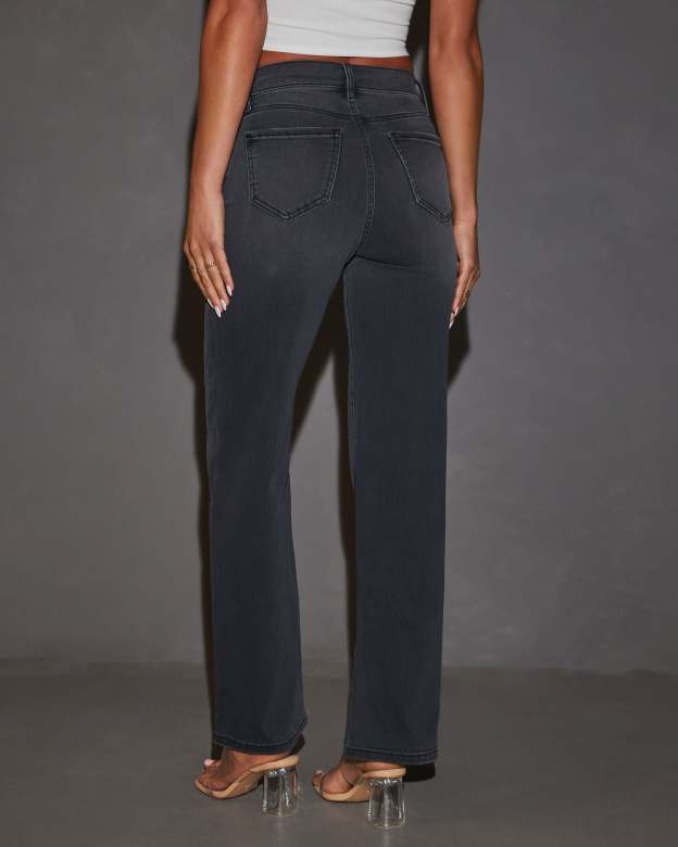 Matylis Icon High Rise Straight Jeans-Matylis