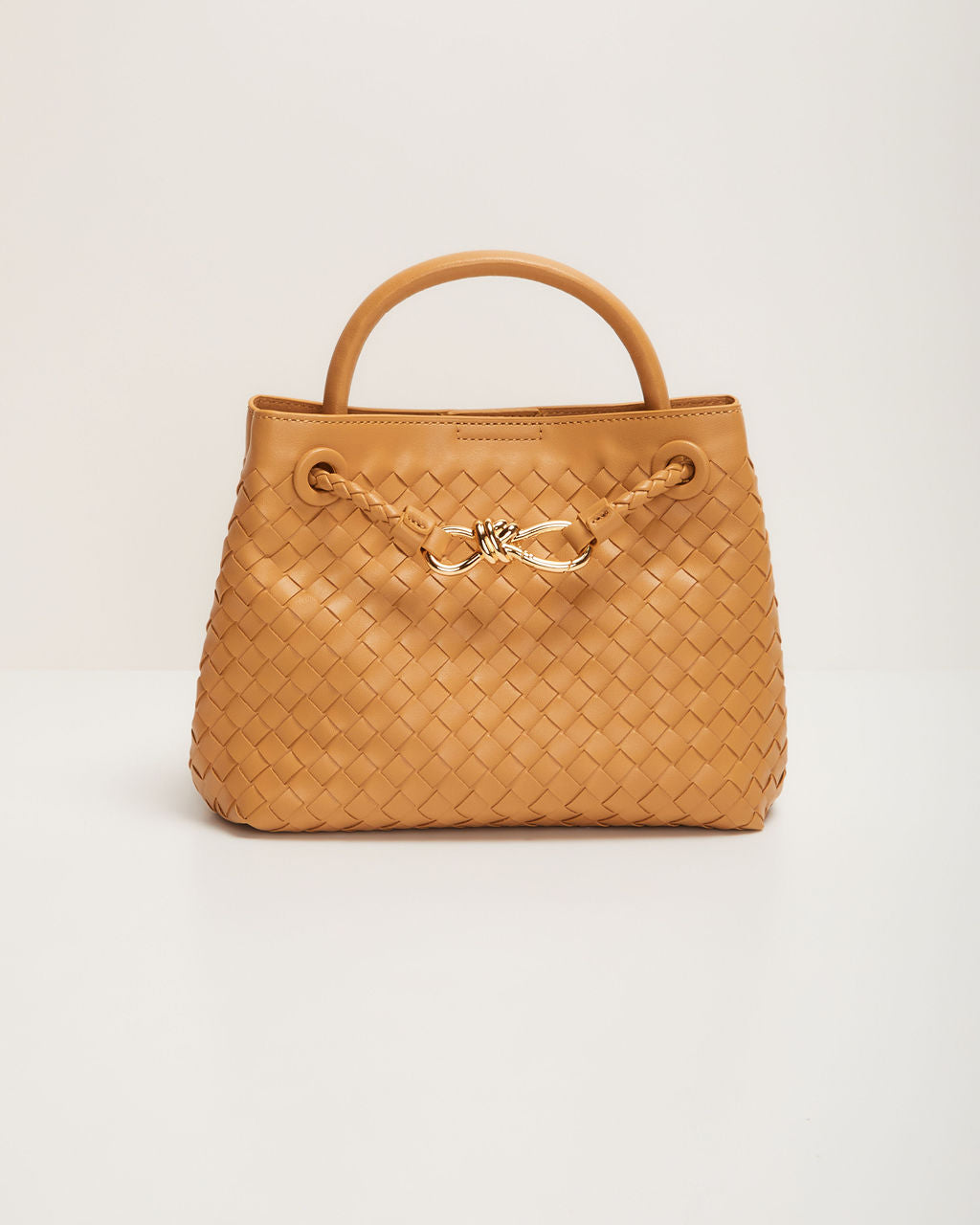 Vita Woven Bow Detail Crossbody Bag-Matylis