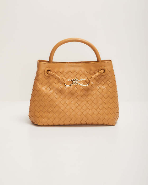Vita Woven Bow Detail Crossbody Bag-Matylis
