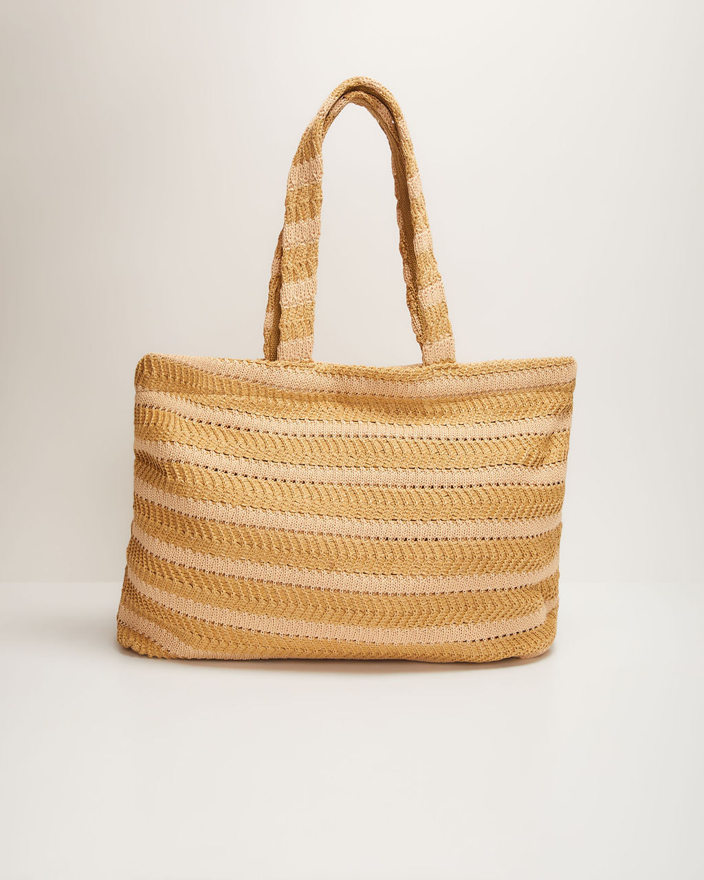 Vittoria Striped Straw Tote Bag-Matylis