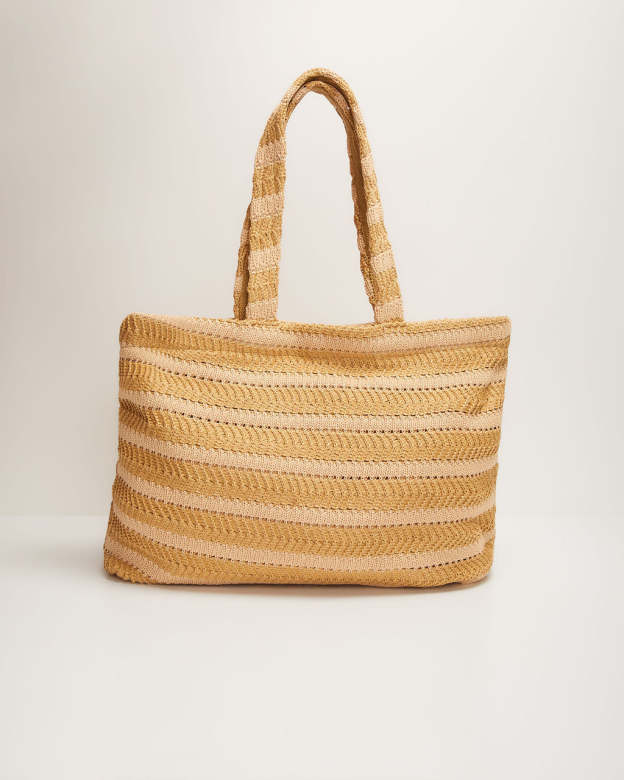 Vittoria Striped Straw Tote Bag-Matylis