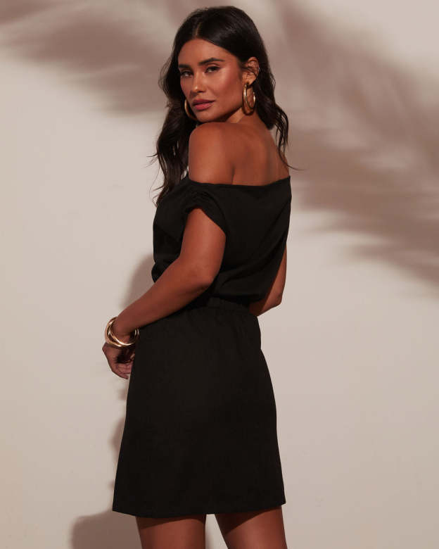 Valencia One Shoulder Mini Dress-Matylis
