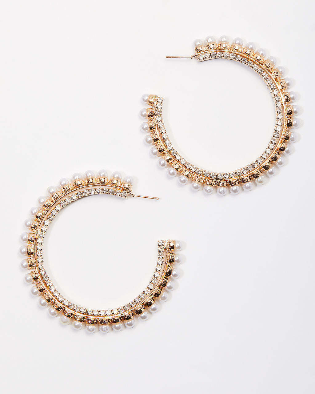 Tila Pearl Hoop Earrings-Matylis