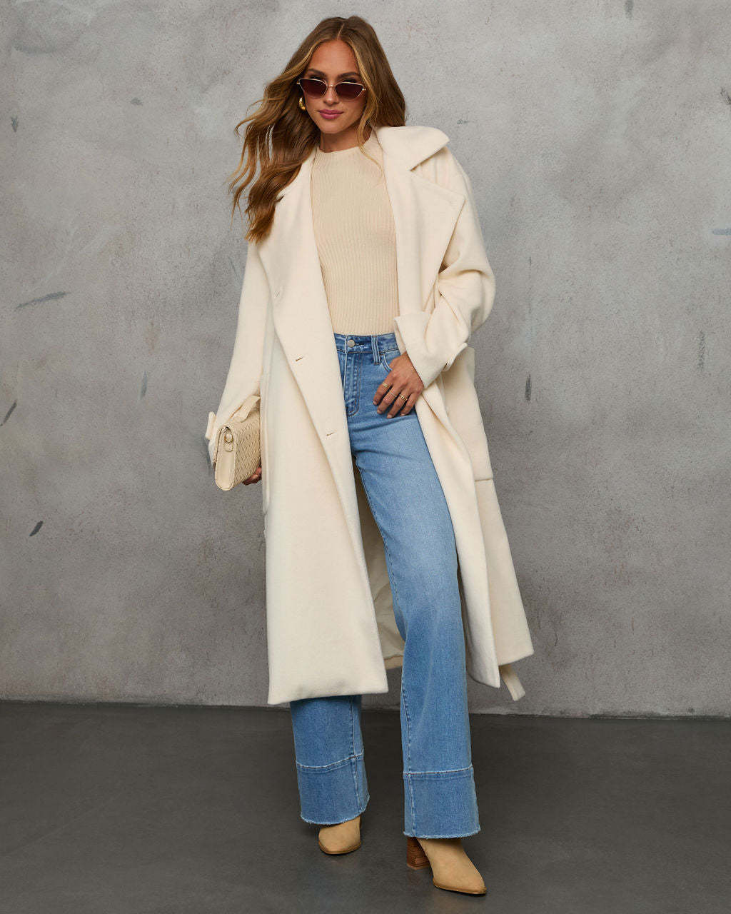 Winter Retreat Belted Wool Coat-Matylis
